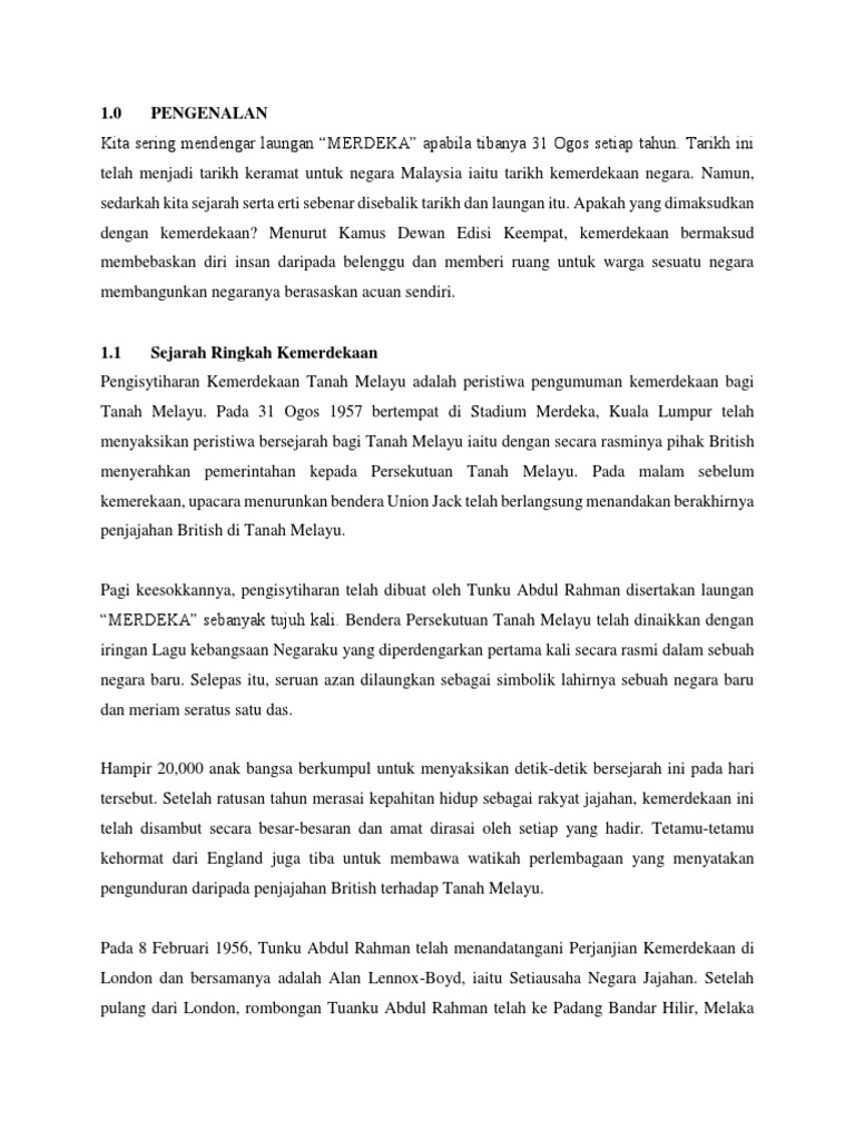 Kemerdekaan Pengenalan Pdf