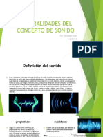 Generalidades Del Concepto de Sonido