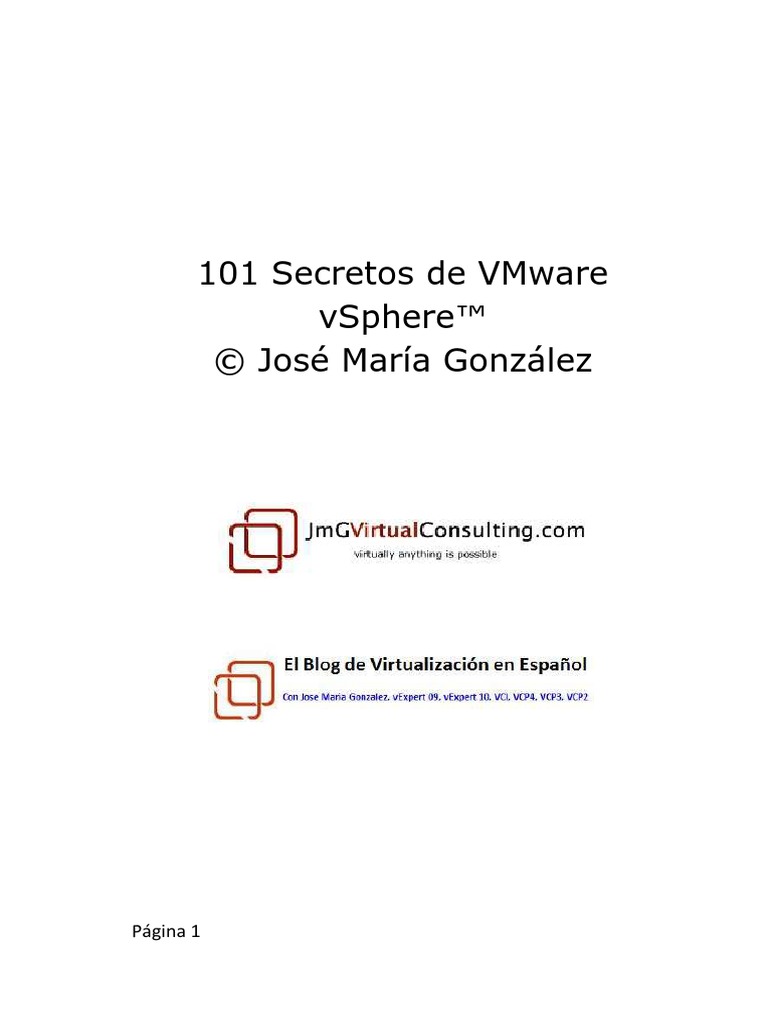 101 Vmware Vsphere PDF | PDF | Virtualización | V Mware