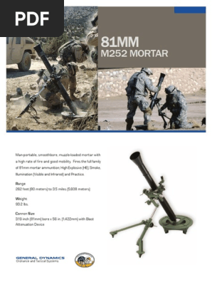 81mm Weapon Pdf Mortar Weapon Warfare