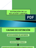 Extinción de la relación laboral 2017