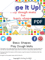 Playdough Mats for Basic Shapes