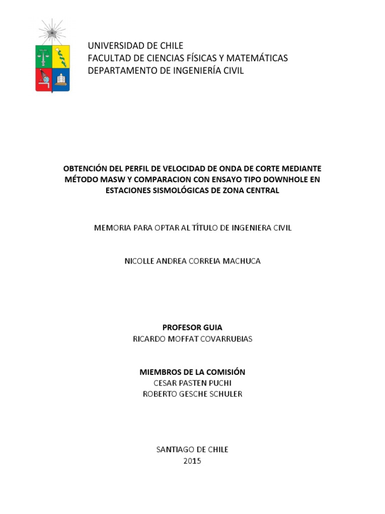 Perfil de Velocidad de Onda de Corte | PDF | Olas | Movimiento (física)