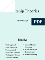 Leadership Theories: Andrea Reger