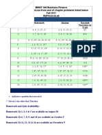 BMGT 340 Business Finance Homework and Quizzes From End of Chapter Problems Listed Below Fall 2017 Myfinancelab