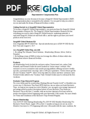Surge365 Global Comp Doc V1.0 - Final | PDF | United States Dollar | Fee