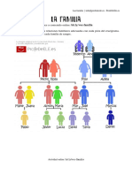 Relaciones familiares en crucigrama