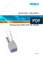 Vaisala Radiosonda RS92-SGP de Vaisala Guia Del Usuario - M210295ES-J