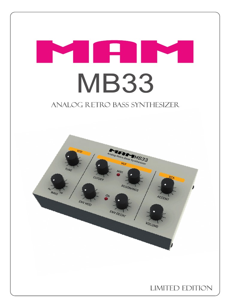 Manual MAM MB33 Engl | PDF | Synthesizer | Electronic Engineering