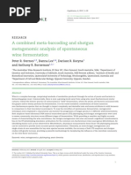 Metagenomic Analysis of Spontaneous Wine Fermentations