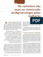 Artigo 1 Os Caminhos Das Mudanças Na Construção Da Agroecologia Pelas Mulheres