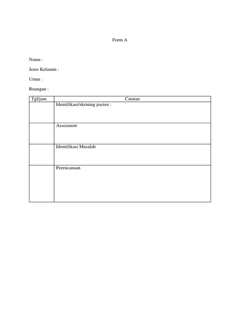 Panduan Pengisian Form A dan B MPP | PDF