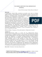 Tratamento não-medicamentoso eficaz para hipertensão