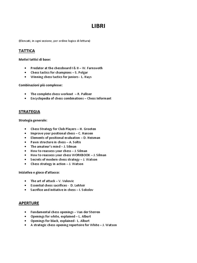 Libri Scacchi Chess Openings Game Theory - 