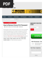 How To Remove Omron PLC Password - Automation-Talk PDF