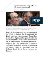 Expectativa Por Versión de Jorge Glas en Audiencia Por El Caso Odebrecht