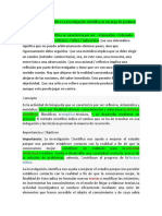 El Conocimiento Científico La Investigación Científica Se Encarga de Producir Conocimiento