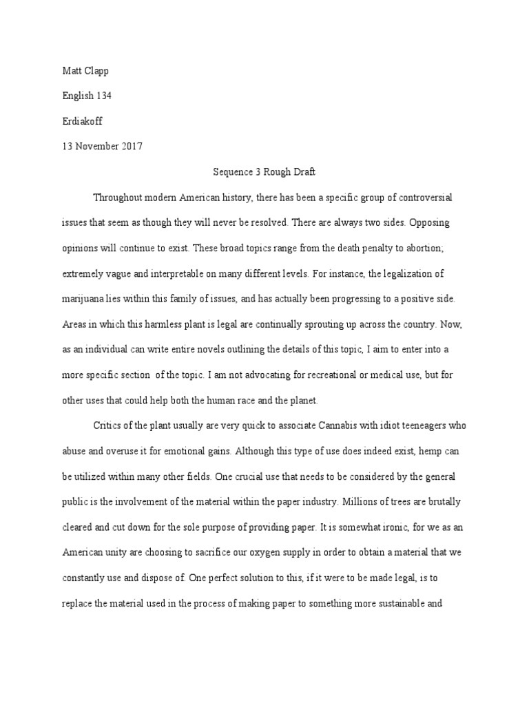 Sequence 3 Rough Draft PDF | PDF | History