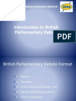 Introduction to Bp Debate