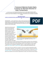 Metal Organic Framework Materials Enable Highly Sensitive Fiber Sensor for Real