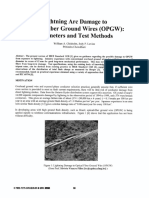 Lightning Arc Damage To Optical Fiber Ground Wires (OPGW) : Parameters and Test Methods