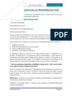 1. Terapia de Mantención en Rehabilitación Oral