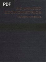 Advanced Econometrics - 1985 - 1era Edición - Amemiya