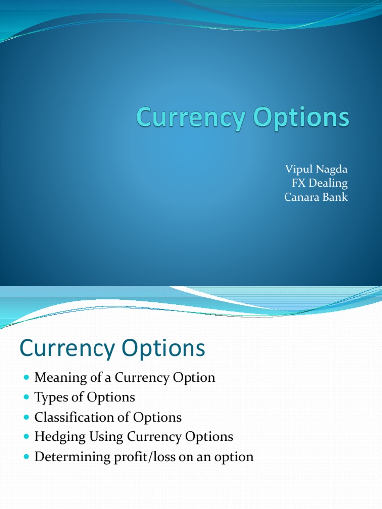 Currency Options Put Option Option Finance - 