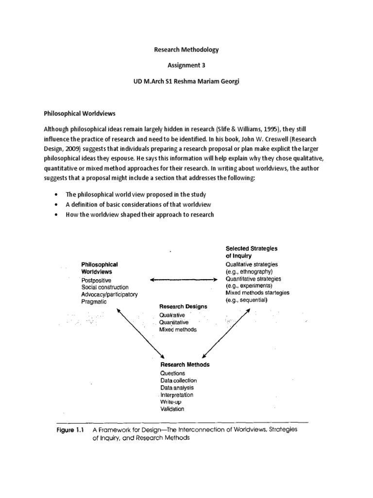 Research Methodology Philosophical Worldviews | PDF | Qualitative ...