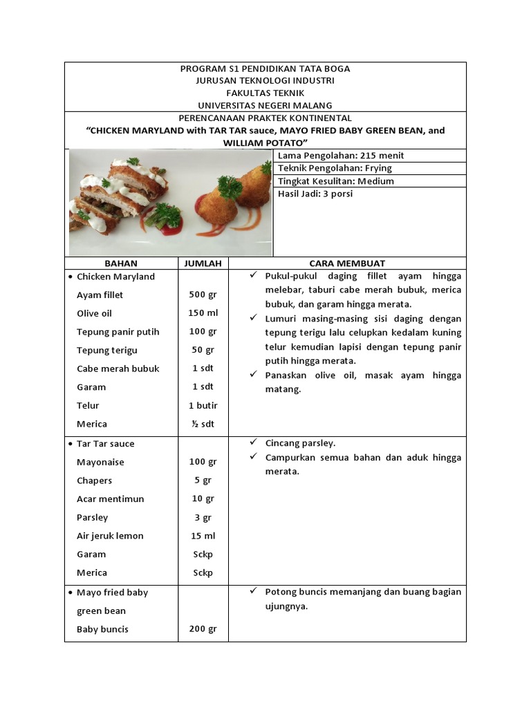 Resep Kontinental PDF