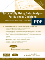 Successfully Using Data Analysis For Business Decicions