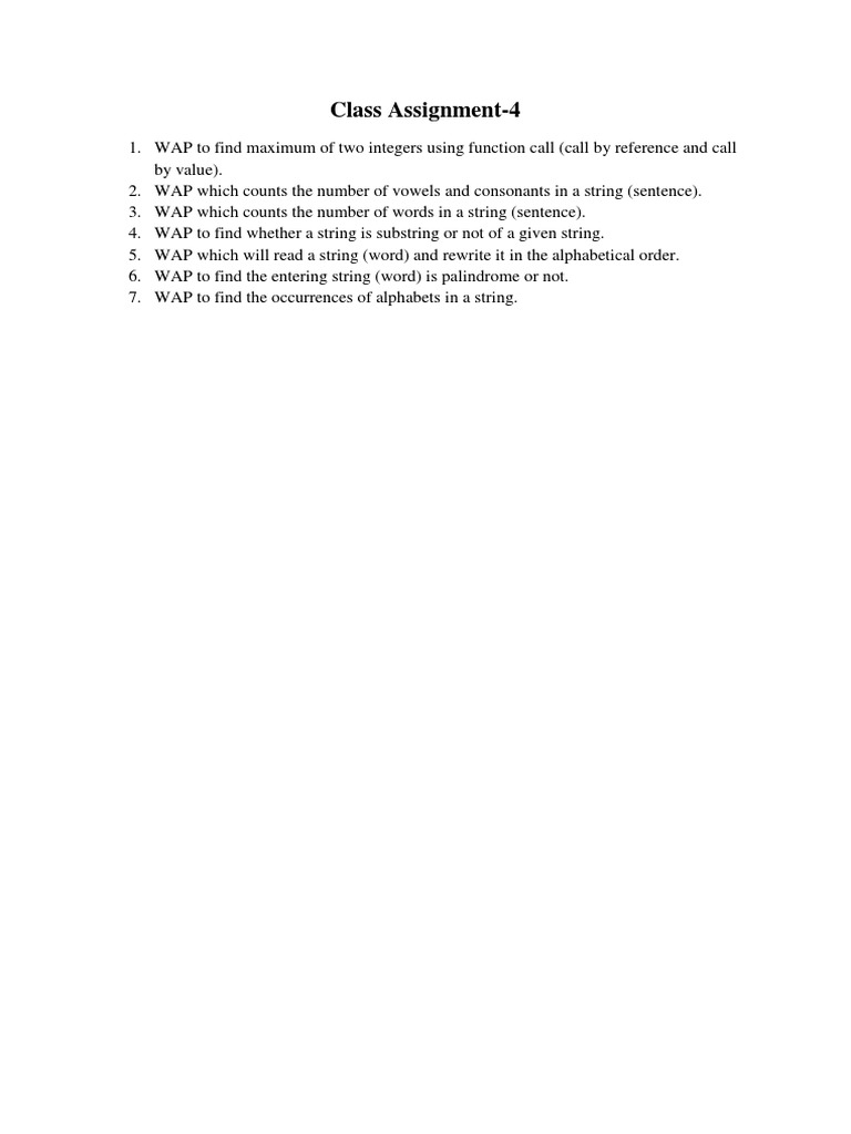 Assignment 4 | PDF