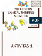 Fresh and Fun Critical Thinking Activities