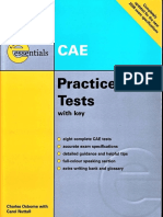 CAE Practice Tests With Key by Charles Osborne