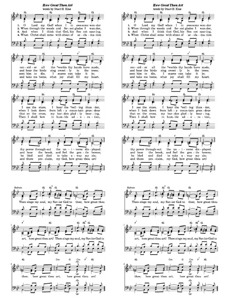 How Great Thou Art PDF