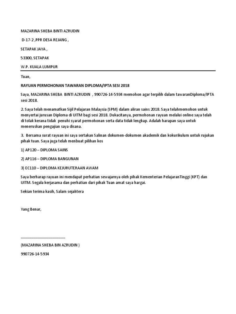 Mazarina Sheba Binti Azrudin Pdf
