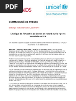 UNICEF-OnUSIDA Rapport Régional Sur Le VIH - CP Conjoint_Final FR