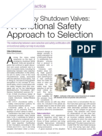 Emergency Shutdown Valves - A Functional Safety Approach To Selection