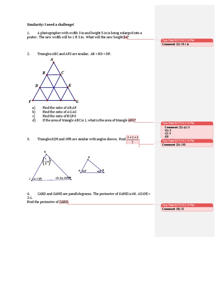 6.08 graded assignment extended problems similarity