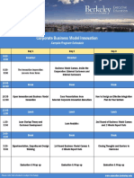 Corporate Business Model Innovation: Sample Program Schedule