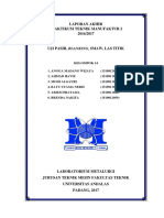 Laporan Akhir Praktikum Teknik Manufaktur 2 Kelompok 8 PDF