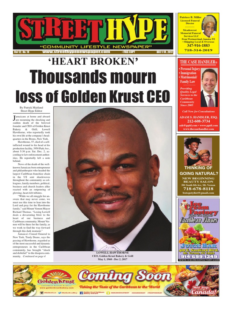 Street Hype Newspaper_December 118, 2017 Zimbabwe Robert Mugabe