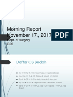 Morning Report Bedah - 17 November 2017
