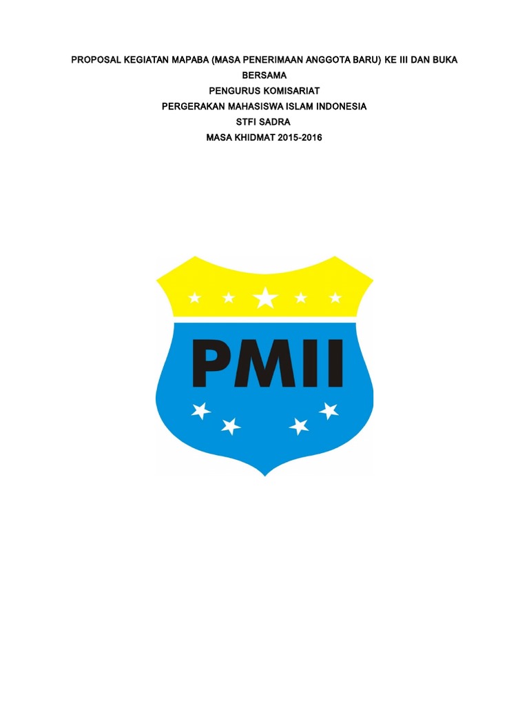 Proposal Mapaba Pmii Jaksel