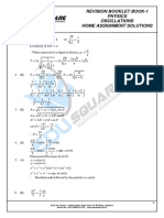 Revision Booklet Book-1 Physics Oscillations Home Assignment Solutions