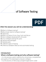 Basics of Software Testing