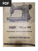 Pfaff 133-134 Instruction Manual