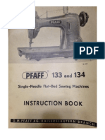 Pfaff 133-134 Instruction Manual