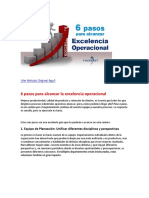 6 Pasos para Alcanzar La Excelencia Operacional