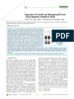 Rapid Removal and Separation of Iron (II) and Manganese (II) From Micropolluted Water Using Magnetic Graphene Oxide